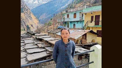 Mahima Rana is one of three Class 12 students in her school (HT Photo) Mahima Rana is one of three Class 12 students in her school (HT Photo)