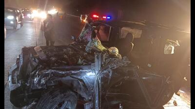 No case has been registered as yet and efforts are underway to identify the truck driver on the basis of the vehicle’s registration number. (HT Photo) No case has been registered as yet and efforts are underway to identify the truck driver on the basis of the vehicle’s registration number. (HT Photo)