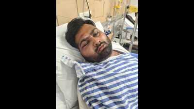 Sarthak Agarwal undergoing treatment at a hospital in Bareilly Sarthak Agarwal undergoing treatment at a hospital in Bareilly