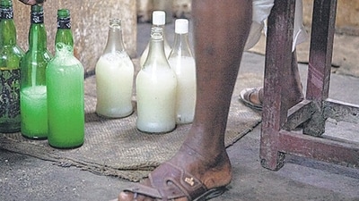 The NCB learnt that the huge quantity of Alprazolam found at the two laboratories was meant allegedly to be sold to partners in Telangana, Andhra Pradesh and Maharashtra, where it would be mixed with toddy – or palm wine - to make the alcoholic beverage “more potent illegally”, a source said (Shutterstock) The NCB learnt that the huge quantity of Alprazolam found at the two laboratories was meant allegedly to be sold to partners in Telangana, Andhra Pradesh and Maharashtra, where it would be mixed with toddy – or palm wine - to make the alcoholic beverage “more potent illegally”, a source said (Shutterstock)