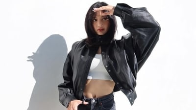 Leather jackets and boots are the last thing on our minds during the summer. But Lisa, a member of the K-pop girl group Blackpink, is here to prove otherwise. The singer and rapper took to Instagram to share poolside pictures of herself dressed in an all-black stylish summer outfit featuring a black leather jacket and denim cut-out shorts. She added some colour with a white crop top. Scroll through to see Lisa's photos and steal some sartorial inspiration for your next uber-cool summer look. (Instagram) Leather jackets and boots are the last thing on our minds during the summer. But Lisa, a member of the K-pop girl group Blackpink, is here to prove otherwise. The singer and rapper took to Instagram to share poolside pictures of herself dressed in an all-black stylish summer outfit featuring a black leather jacket and denim cut-out shorts. She added some colour with a white crop top. Scroll through to see Lisa's photos and steal some sartorial inspiration for your next uber-cool summer look. (Instagram)