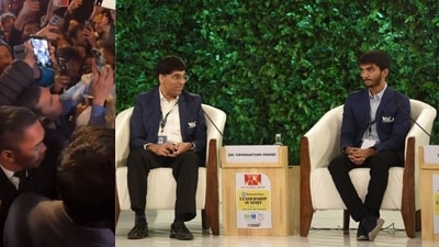 After his win, D Gukesh was mobbed by fans and received a message from Viswanathan Anand.
