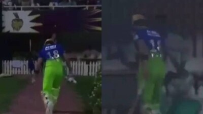 Virat Kohli was absolutely livid after the controversial dismissal in KKR vs RCB match Virat Kohli was absolutely livid after the controversial dismissal in KKR vs RCB match