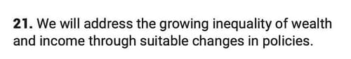 This point addresses income inequality. (Congress Manifesto/Screenshot) This point addresses income inequality. (Congress Manifesto/Screenshot)