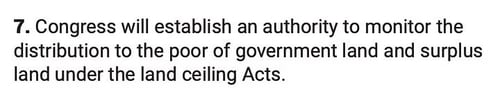 This is the only mention about monitoring and distributing resources. (Congress Manifesto/Screenshot) This is the only mention about monitoring and distributing resources. (Congress Manifesto/Screenshot)