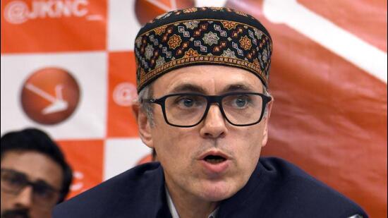 Jammu and Kashmir National Conference vice-president Omar Abdullah (HT File)