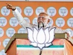 Prime Minister Narendra Modi addresses a public rally ahead of the Lok Sabha elections, in Mahasamund, Chhattisgarh on Tuesday. (ANI Photo) Prime Minister Narendra Modi addresses a public rally ahead of the Lok Sabha elections, in Mahasamund, Chhattisgarh on Tuesday. (ANI Photo)