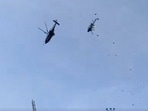 Malaysia Navy Helicopter Crash: When the accident occurred, the helicopters were training in the northern Perak state's naval base for RMN's 90th-anniversary celebration next month. (Screengrab)