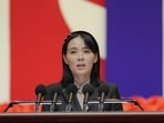This picture taken on August 10, 2022 and released from North Korea's official Korean Central News Agency (KCNA) on August 14, 2022 shows Kim Yo Jong, the sister of North Korea's leader Kim Jong Un, speaking at the National Emergency Prevention General Meeting in Pyongyang. This picture taken on August 10, 2022 and released from North Korea's official Korean Central News Agency (KCNA) on August 14, 2022 shows Kim Yo Jong, the sister of North Korea's leader Kim Jong Un, speaking at the National Emergency Prevention General Meeting in Pyongyang.