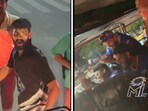 A man in Jaipur helped the Mumbai Indians' bus get out of traffic. A man in Jaipur helped the Mumbai Indians' bus get out of traffic.