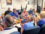 NASA engineers celebrate as Voyager 1 resumes transmitting useable data to Earth for the first time in five months NASA engineers celebrate as Voyager 1 resumes transmitting useable data to Earth for the first time in five months