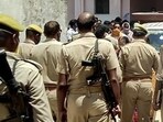 Personnel of the Uttar Pradesh Police (PIC FOR REPRESENTATION) Personnel of the Uttar Pradesh Police (PIC FOR REPRESENTATION)
