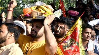 Hanuman Jayanti falls on the full moon day (Purnima) of the Hindu lunar month of Chaitra, which typically occurs in March or April.&nbsp; (ANI)