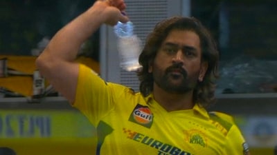 MS Dhoni's reaction towards IPL cameraman during CSK vs LSG MS Dhoni's reaction towards IPL cameraman during CSK vs LSG