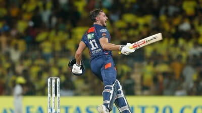 Marcus Stoinis (124*) smashed the highest individual score in an IPL run-chase (AP) Marcus Stoinis (124*) smashed the highest individual score in an IPL run-chase (AP)