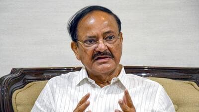 Naidu was presented with the Padma Vibhushan, the second highest civilian award on Monday. (PTI file photo) Naidu was presented with the Padma Vibhushan, the second highest civilian award on Monday. (PTI file photo)