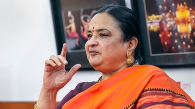 Jawaharlal Nehru University (JNU) Vice Chancellor (VC) Santishree Dhulipudi Pandit speaks during an interview with PTI, in New Delhi. (PTI) Jawaharlal Nehru University (JNU) Vice Chancellor (VC) Santishree Dhulipudi Pandit speaks during an interview with PTI, in New Delhi. (PTI)