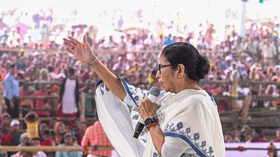 West Bengal chief minister and TMC chief Mamata Banerjee addresses a public meeting for the Lok Sabha elections. (PTI file photo) West Bengal chief minister and TMC chief Mamata Banerjee addresses a public meeting for the Lok Sabha elections. (PTI file photo)