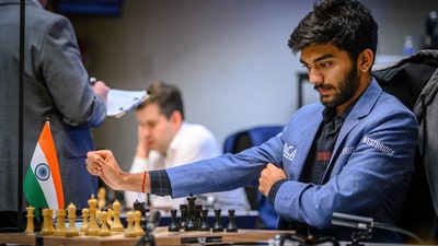 Grandmaster D. Gukesh of India (PTI) Grandmaster D. Gukesh of India (PTI)