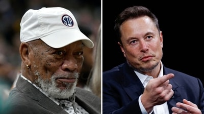 Morgan Freeman says he is ‘huge fan’ of Elon Musk in resurfaced clip (AP Photo/Brandon Dill, REUTERS/Gonzalo Fuentes/File Photo) Morgan Freeman says he is ‘huge fan’ of Elon Musk in resurfaced clip (AP Photo/Brandon Dill, REUTERS/Gonzalo Fuentes/File Photo)