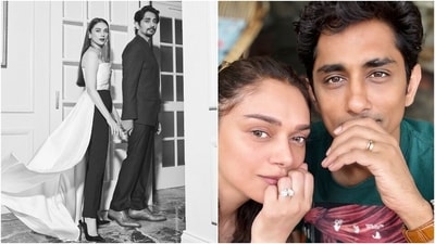 Meanwhile, Aditi Rao Hydari recently got engaged to actor Siddharth. The actor shared the news with her fans on Instagram. She shared a cute selfie with her beau, in which the couple showed off their engagement rings. Sharing the picture, she wrote, "He said yes! E. N. G. A. G. E. D." (Instagram) Meanwhile, Aditi Rao Hydari recently got engaged to actor Siddharth. The actor shared the news with her fans on Instagram. She shared a cute selfie with her beau, in which the couple showed off their engagement rings. Sharing the picture, she wrote, "He said yes! E. N. G. A. G. E. D." (Instagram)