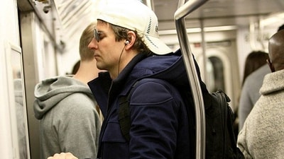 Star is Born, Maestro star Bradley Cooper rests his eyes while travelling on the NYC subway.&nbsp; 