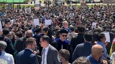 Scenes from Columbia University as seen in a post gone viral on social media. (X)