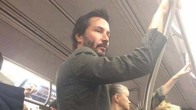 John Wick, Matrix star Keanu Reeves was often spotted on the NYC subway. 