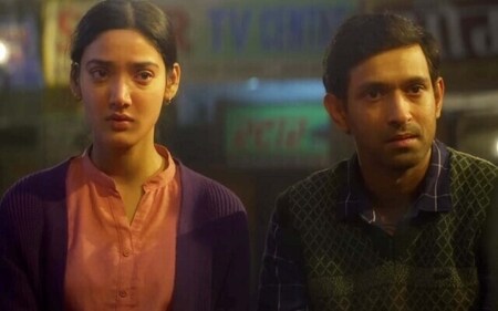 Medha Shankr and Vikrant Massey in 12th Fail Medha Shankr and Vikrant Massey in 12th Fail