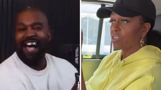 Kanye West faces backlash for disrespectful comments about Michelle Obama on a podcast, sparking social media fury