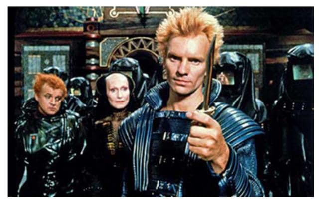 Sting in David Lynch’s 1984 version of Dune (Dune/David Lynch) Sting in David Lynch’s 1984 version of Dune (Dune/David Lynch)