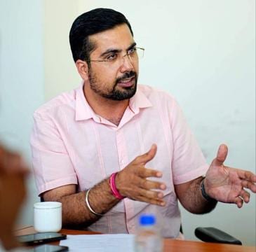 At 26, Angad Singh Saini was the youngest MLA of the state when he represented Shaheed Bhagat Singh Nagar, then Nawanshahr, from 2017-22. (HT file photo)
