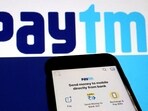 Paytm UPI handle: The interface of Indian payments app Paytm is seen in front of its logo displayed in this illustration picture.