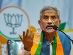 External affairs minister and BJP leader S Jaishankar at a press meet.