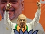 Lok Sabha election 2024 phase 2 highlights: Union home minister Amit Shah addresses gathering in Varanasi on Wednesday.(PTI)