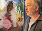 Crackhead Barney and Alec Baldwin caught in a scuffle.