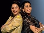 Madhuri Dixit and Karisma Kapoor on Dance Deewane Madhuri Dixit and Karisma Kapoor on Dance Deewane