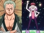 Zoro and Dr Vegapunk in One Piece anime.