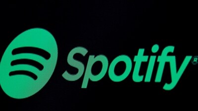 Spotify layoffs: The Spotify logo is displayed on a screen on the floor of the New York Stock Exchange (NYSE) in New York, US. (Reuters)