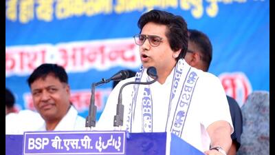 BSP’s national coordinator Akash Anand . (HT File) BSP’s national coordinator Akash Anand . (HT File)