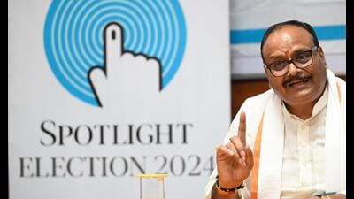 Deputy chief minister Brajesh Pathak at the HT Spotlight -Election 2024 programme on Wednesday. (HT Photo) Deputy chief minister Brajesh Pathak at the HT Spotlight -Election 2024 programme on Wednesday. (HT Photo)