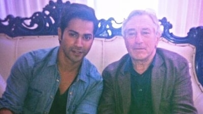 Robert de Niro had visited Mumbai in 2013 and left almost half of Bollywood starstruck with stars jostling to interact with him. Varun Dhawan was one of them. In 2016, Varun took to Instagram to share a throwback of himself with the Hollywood actor. 
