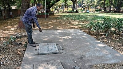 Following the incident, the uncovered tank was secured with a proper lid. (Hindustan Times) Following the incident, the uncovered tank was secured with a proper lid. (Hindustan Times)