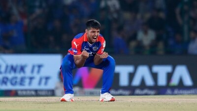Rasikh Dar Salam was the pick of the bowlers for Delhi Capitals as he claimed three wickets while defending 225-run target. (AP) Rasikh Dar Salam was the pick of the bowlers for Delhi Capitals as he claimed three wickets while defending 225-run target. (AP)