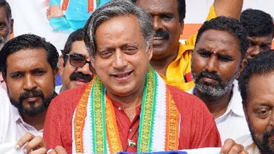 MP Shashi Tharoor on the campaign trail in Kerala’s Thiruvananthapuram. (X) MP Shashi Tharoor on the campaign trail in Kerala’s Thiruvananthapuram. (X)