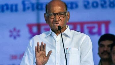 NCP-SCP chief Sharad Pawar at a public meeting for the Lok Sabha elections (ANI FILE) NCP-SCP chief Sharad Pawar at a public meeting for the Lok Sabha elections (ANI FILE)