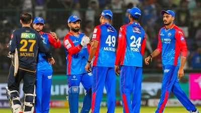 Delhi Capitals and Gujarat Titans produced a final-ball thriller where they hosts managed to register a 4-run win to put their campaign back on track. (PTI) Delhi Capitals and Gujarat Titans produced a final-ball thriller where they hosts managed to register a 4-run win to put their campaign back on track. (PTI)