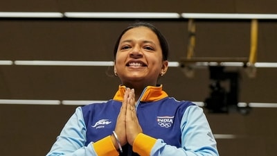 Sift came to the fore in the final thanks to a brilliant prone round, taking the lead. (PTI) Sift came to the fore in the final thanks to a brilliant prone round, taking the lead. (PTI)
