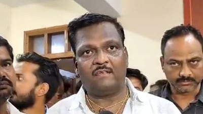 Hubbali stabbing case: Congress corporator Niranjan Hiremath. (ANI) Hubbali stabbing case: Congress corporator Niranjan Hiremath. (ANI)