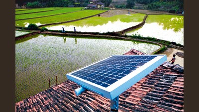 The country has a SPV in the range of 1800 to 3400 Wm-2 with substantial regional variations. (REPRESENTATIVE PIC) The country has a SPV in the range of 1800 to 3400 Wm-2 with substantial regional variations. (REPRESENTATIVE PIC)
